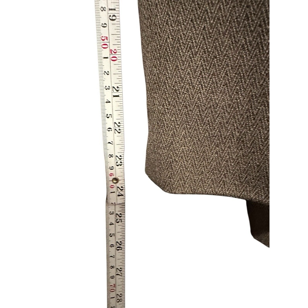 PERRY ELLIS Mens Tweed‎ Blazer Sport Coat Casual Jacket Size 44R Wool Brown EUC - Picture 10 of 11